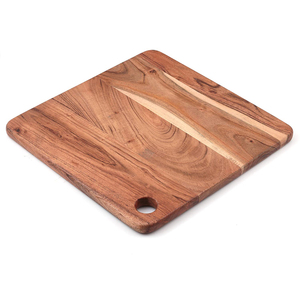 เขียงไม้ทำด้วยมือเขียงทรงสี่เหลี่ยมสำหรับเขียงสำหรับเครื่องครัวแผ่นชีสและแผ่นชาร์คิวเทียร์ - Product Image 2