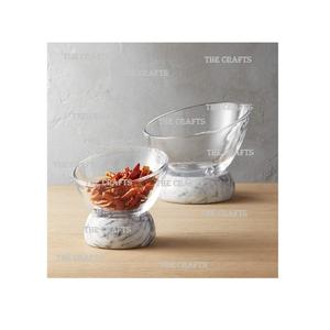 Atractivo Tazón Decorativo de Mármol Pulido y Ecológico para Servir Chocolate, Aperitivos y Frutas - Product Image 4