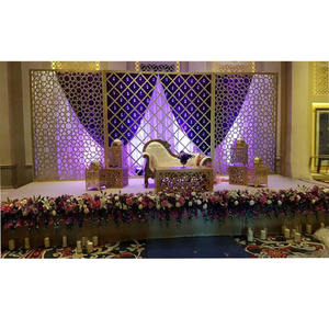 Mur de bougies style ancien en métal, 20 pièces, joli décor de réception pour scène de mariage, conception originale - Product Image 1