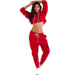 Sweats à capuche courts en molleton uni d'une seule couleur avec broderie personnalisée à vendre - Product Image 6