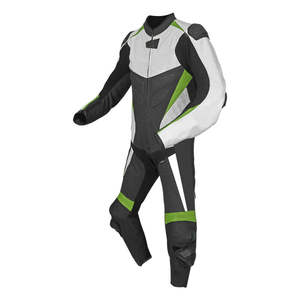 Traje de cuero personalizado para motocicleta, traje de carreras de motociclista con costura de alta calidad, logotipo de goma, estampado bordado - Product Image 6