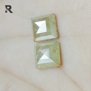 2.76 CT 6.1x6.2x2.8mm น้ำแข็งพีชสี่เหลี่ยมทรงเหลี่ยมหลวมธรรมชาติเพชรกุหลาบเจียระไนเพชรการตกแต่งเครื่องประดับที่ผ่านการรับรองมาตรฐาน IGI - Product Image 5