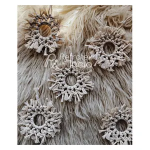 Fournisseur et fabrication en vrac d'ornements de noël en macramé par réfractex fabriqué en inde pour la meilleure qualité et le prix bas - Product Image 1