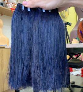 Extensions de cheveux naturels tissés en machine, couleurs mélangées, double trame, simple trame - Product Image 5