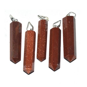 Best Value of Brown Sunstone Pencil Pendants : Brown Sunstone Pencil Pendants for Sale - Product Image 1