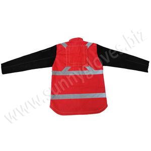 Mejor Precio al por Mayor Chaqueta de Soldadura de Invierno con Cuello de Cuero de Vaca y Guantes Ecológicos Sunny 2021 - Product Image 3