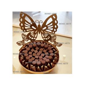 Ensemble de trois plateaux de service à chocolat en laiton massif Plateau rond à chocolat en laiton de qualité supérieure - Product Image 5