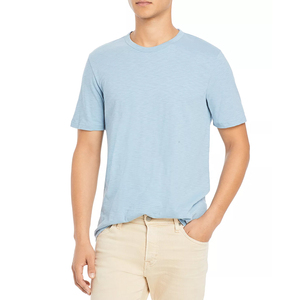 Camiseta OEM personalizada de algodón Pima gris, extragrande, gruesa, cómoda, transpirable, antiencogimiento, de manga corta para hombre. - Product Image 1