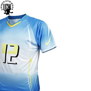 Customized Wholesale <b>Men's</b> Adult Volleyball Jerseys <b>Shorts</b> Set 100% Organic Cotton Eco-Friendly Durable Quick Dry Breathable - Product Image 5