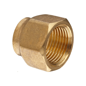 น็อตปลายบานทองเหลืองแบบสั้นพร้อมร่องสำหรับข้อต่อท่อ3/8 "1/2" 5/8 "1/4" นิ้ว - Product Image 4