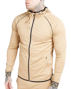 Sudadera con capucha deportiva con cremallera completa para hombre, sudadera de lana de tamaño XS con parte superior de entrenamiento estampada y bolsillos para entrenamientos de invierno - Product Image 5