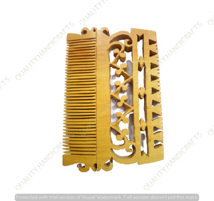Peine de madera para pelo y barba ecológico de la mejor calidad, artesanías de alta calidad de la India para uso doméstico - Product Image 2