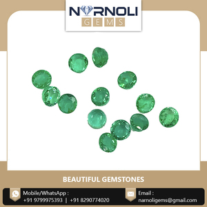 คริสมาสต์ขายราคาขายส่งอัญมณีมรกต3.5มิลลิเมตรรอบมรกตอัญมณีหลวมในราคาที่ดีที่สุด - Product Image 6