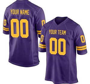 Camiseta de fútbol americano transpirable personalizada, uniforme deportivo, diseño impreso para hombres, mujeres, Equipo Juvenil, nombre incluido - Product Image 1