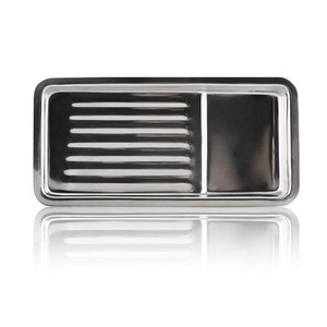 Bandeja de herramientas de metal de desinfección de acero inoxidable para herramientas de extensión de pestañas y bandeja de herramientas de manicura para limpieza y desinfección - Product Image 3