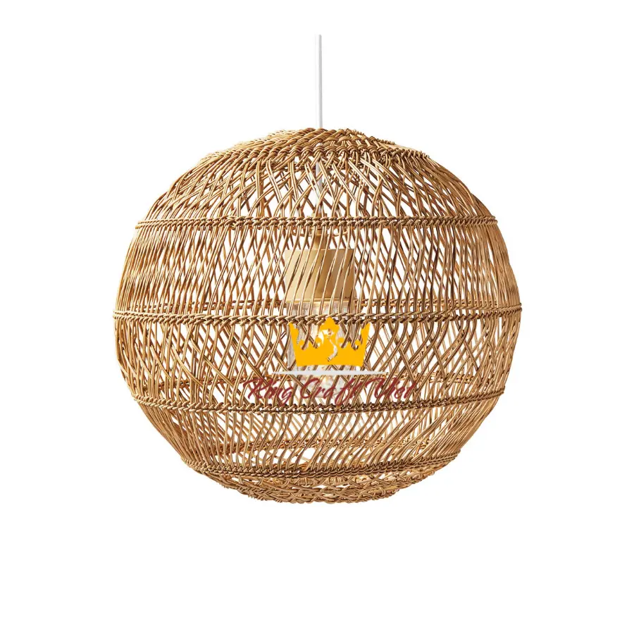 Lampshade Best Selling Handwoven Natural Rattan Lampshade Indoor Decor