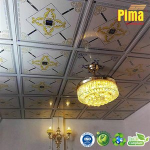 Plaques de plafond décoratives laminées, finition haute brillance, motifs artistiques - Product Image 4