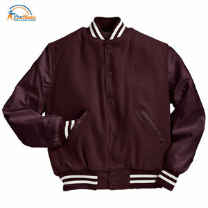 Chaqueta de béisbol universitaria al por mayor para hombre, chaqueta de lana personalizada, chaquetas impermeables de talla grande para hombre - Product Image 6