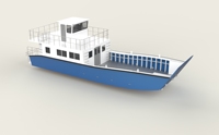 Bateau de débarquement polyvalent de 15 m, 40 passagers et capacité de chargement de 12 tonnes à vendre à Kiribati