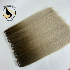 Tissage en lot Ombre fait à la main, Extension de cheveux naturels sur trame, de style vietnamien, meilleure qualité - Product Image 2