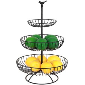 Fruit <b>Basket</b> Metal Wire Wire Fruit <b>Basket</b> 3 Tier Wire Fruit <b>Basket</b> - Product Image 4