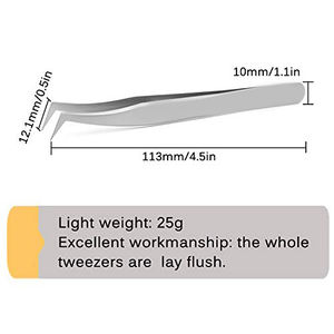 Pince à cils Applicateur de cils Pince à épiler Extension de cils de marque privée Pince à épiler - Product Image 2
