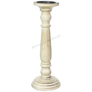New Design Wedding Decoration Candle Best Holder Wooden Carved Artistic Style Candle Stand For Christmas & Wedding Decor