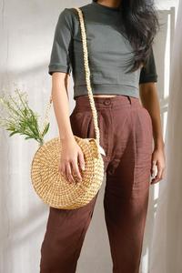 Verano alta moda agua Jacinto diseño bandolera gran capacidad cremallera elegante lazo algodón flor seda bufanda tendencia caliente - Product Image 6