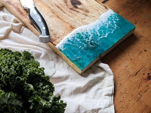 Planche à découper en résine industrielle, planche à découper en bois, planche à découper de cuisine, planche à découper à prix avantageux - Product Image 5