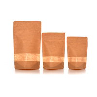 Sac de pochette en papier kraft biodégradable personnalisé avec fermeture éclair Fabricant