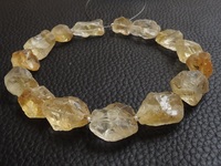 Vente en gros de pépites de citrine naturelle brute, 10-20 mm, pierres en vrac, brin de 10 pouces, perles brutes de cristal jaune, certifiées par un tiers