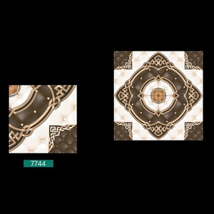 Azulejos pulidos de cerámica de color blanco y gris para decoración de sala de estar, 40x40cm - Product Image 3