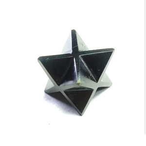 Estrella de turmalina negra Merkaba, color negro, estrella Merkaba natural de 8 puntas, cristal, mayorista - Product Image 4