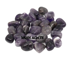 Piedras de amatista pulidas caídas brasileñas de alta calidad, cristal de energía Natural para Reiki, decoración del hogar, estilo mascota, Ágata - Product Image 1