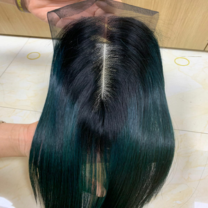 ผมต่อเวียดนามแท้ คุณภาพสูง สีออมเบร ดำ/เขียว ตรงธรรมชาติ 100% ไม่ผ่านการแปรรูป ราคาขายส่ง - Product Image 5