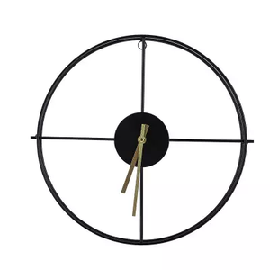 Péndulo antiguo con marco de metal para decoración del hogar, reloj de pared grande decorativo cuadrado - Product Image 1