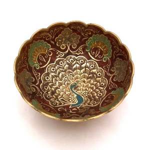 Bol à fruits décoratif en aluminium fait à la main, vaisselle de meilleure qualité bol de stockage de fruits indien avec finition en or - Product Image 2