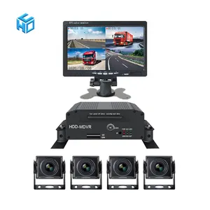 7英寸监视器sd hdd CCTV监控系统为卡车校车教练拖车叉车dvr添加3g/4g/gps/wifi