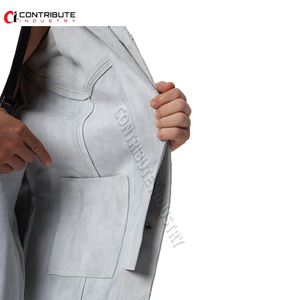 Unisex Professional Safety Clothing Heavy Duty FR Cowhide Leather Welding <b>Jacket</b> - Product Image 2
