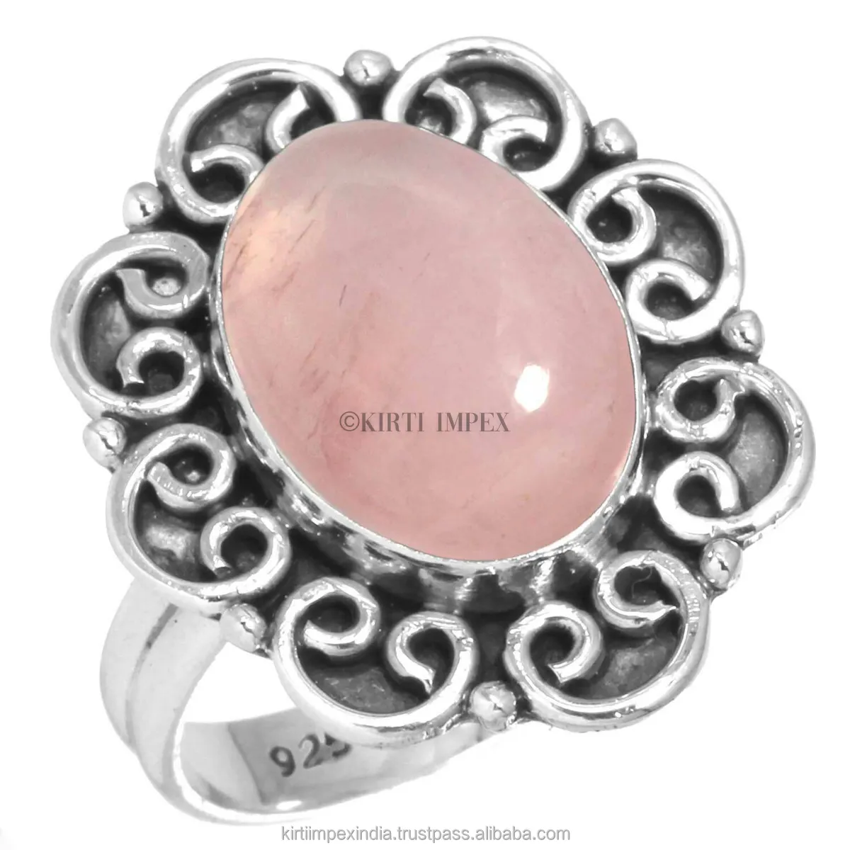 Aura jewelry anéis alemão, <span class=keywords><strong>jóias</strong></span> de prata, rosa, quartzo, design exclusivos, prata, superposição, boho, joias femininas vintage, varejo