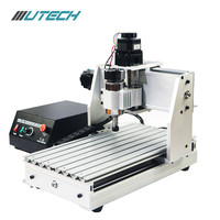 Routeur CNC Mini 4 axes largement utilisé pour la gravure, le travail du bois et la découpe de métal, Syntec Single Travel 290x380x60, pour la sculpture sur bois