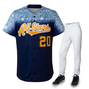 2022 superventas FIZAY ENTERPRISES hecho a medida 100% poliéster béisbol y softbol desgaste al por mayor uniforme deportivo para hombres - Product Image 1