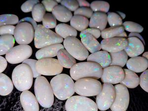 อัญมณีหลวมโอปอลทรงหลังเบี้ยจากออสเตรเลียผสมโอปอลธรรมชาติ - Product Image 2