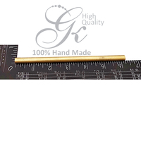 Pasadores de mango de cuchillo de mosaico de toro de imitación antiguo, tubo de latón de alta calidad de 8,53mm de diámetro, hacha de espada con logotipo personalizado de 5 pulgadas de largo