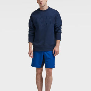 Sudaderas con capucha de cuello redondo sin mangas y hombros caídos de gran tamaño para hombre con logotipo personalizado, sudaderas de poliéster/algodón teñidas lisas para primavera - Product Image 6