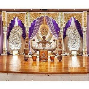 การตกแต่งเวทีงานแต่งงานที่งดงาม การตกแต่งเวทีงานแต่งงานแบบมุสลิมวัลิมา การตกแต่งเวทีงานเลี้ยงต้อนรับแบบมุสลิมสุดหรู - Product Image 1