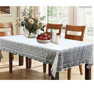 Mantel de mesa de recepción personalizado, tela de algodón orgánico con impresión a todo color para Feria, certificado GOTS - Product Image 3