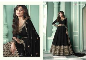 เสื้อจอร์เจ็ตของแท้,ชุดคลุมคอเสื้อและแขนแฟนซีชุดแซนทูนผ้าไหมเนื้อแน่นปักลาย - Product Image 4