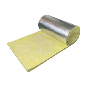 Hot Selling Heat preservation sound absorption waterproof material glass wool roof insulation with Aluminum Foil