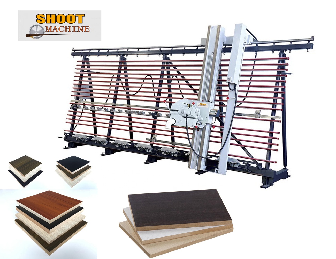 Снимать бренд Деревообработка китайских автоматическая машина для резки и пазовальный станок вертикальные деревянные панели с несколькими дисковыми пилами для доска из древесно-волокнистой плиты средней плотности, SH4116